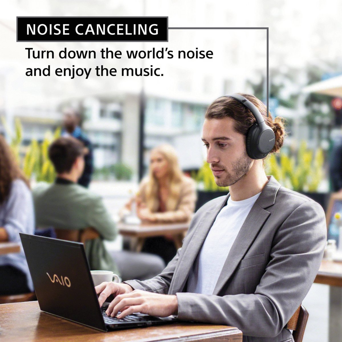 WH-CH710N Active Noise-Canceling Wireless Over-Ear Headphones - Image 4