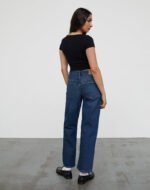 Mid Rise Awkward Parallel Jeans in Mid Blue Used - Image 3