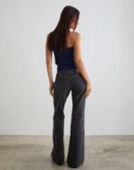 Bell Bottom Low Rise Flare Jeans in Vintage Black - Image 5