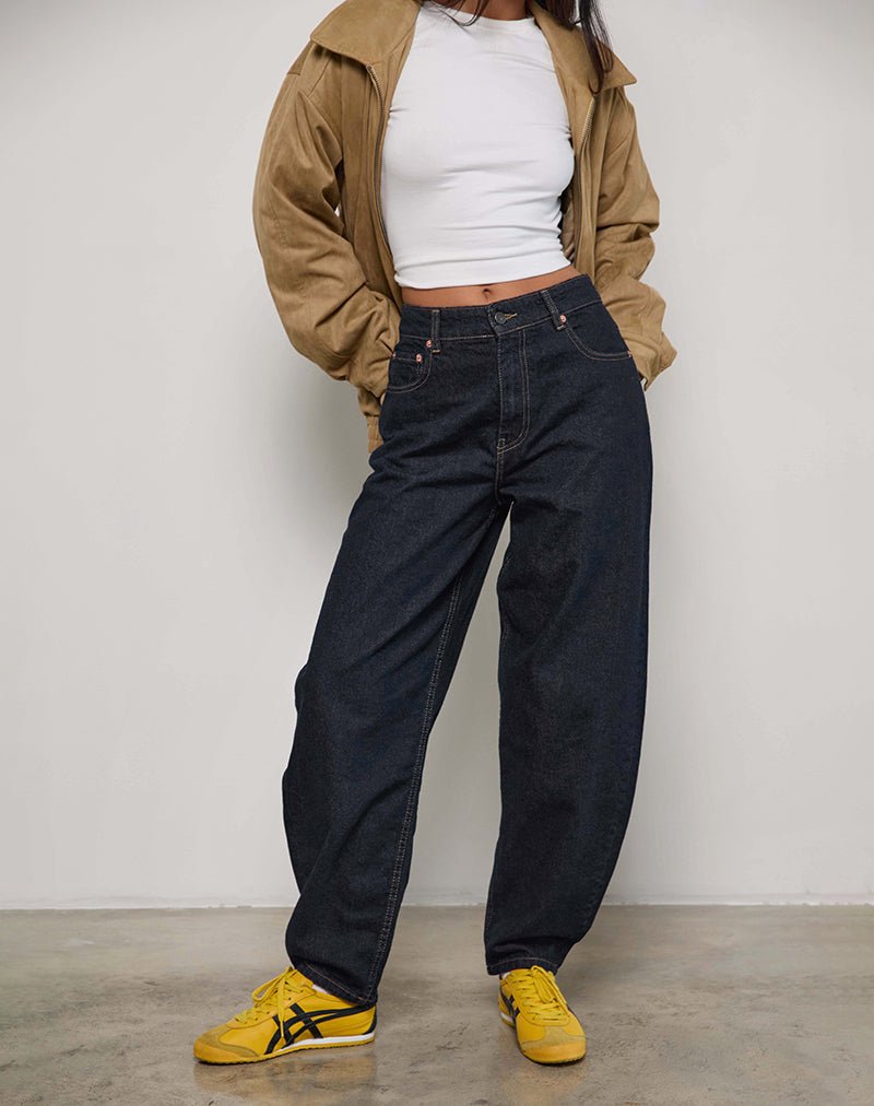 HIGH-RISE-BARREL-JEAN-IN-INDIGO26200.jpg High Rise Barrel Jean in Indigo - Image 3