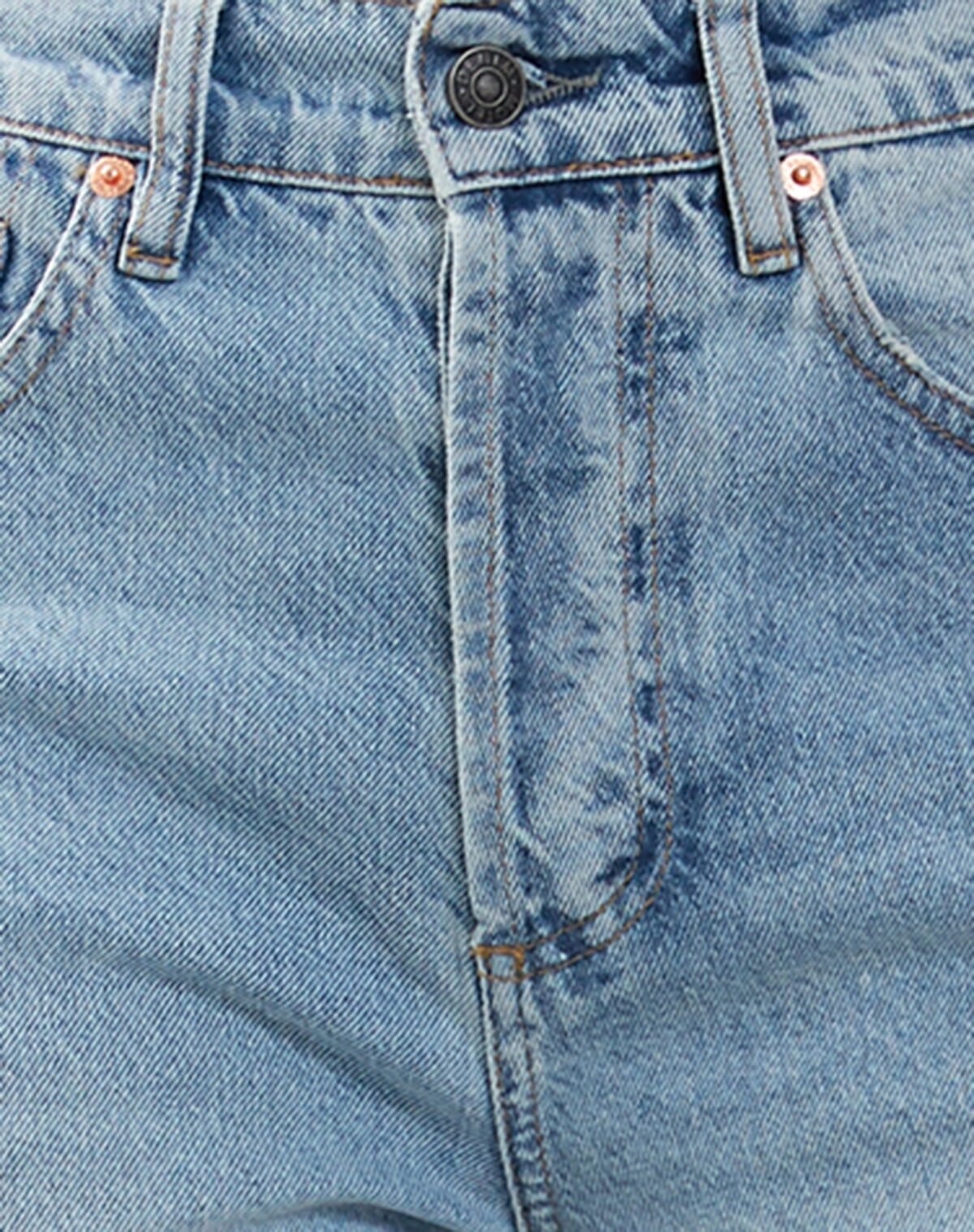Mid Rise Straight Leg Jeans in Bleach Denim - Image 6