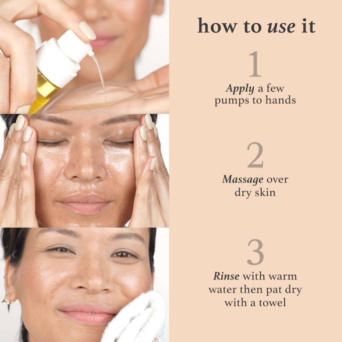 Vitamin E Hydrating Cleansing Oil + Makeup Remover - Image 2