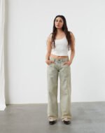 Low Rise Parallel Jeans in Desert Sand Wash - Image 2