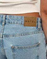 Low Rise Parallel Jeans in Light Wash Blue - Image 3