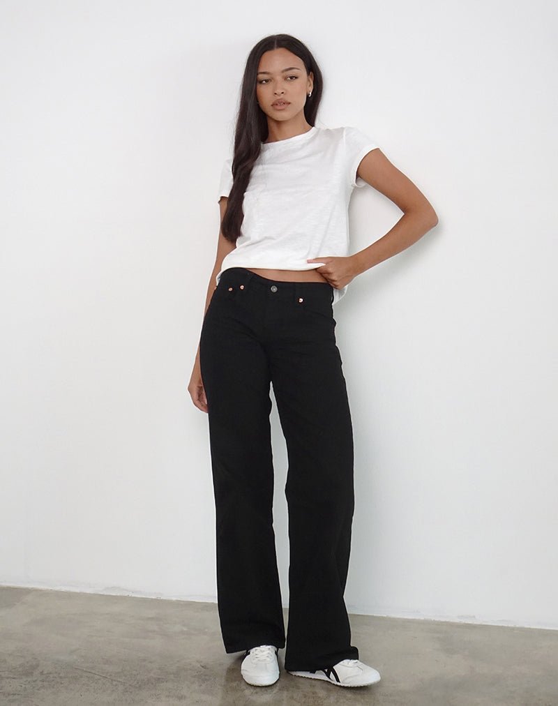 LOW-RISE-PARALLEL-RINSE-BLACK-1.jpg Low Rise Parallel Jeans in Rinse Black - Image 2
