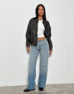 Low Rise Parallel Jeans in Vintage Bleach - Image 2