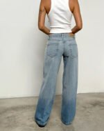 Low Rise Parallel Jeans in Vintage Bleach - Image 3