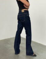 Rigid Low Rise Flare Jeans In Indigo - Image 4