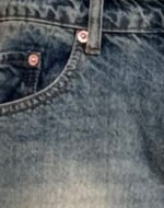 Roomy Extra Wide Low Rise Jeans in Dirty Blue - Image 5