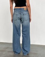 Roomy Extra Wide Low Rise Jeans in Powder Blue - Image 2