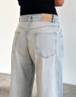 Roomy Extra Wide Low Rise Jeans in Sand Bleach Extreme - Image 5