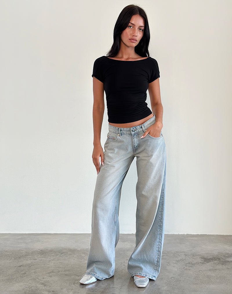 LOW-RISE-ROOMY-SAND-BLEACH-EXTREME_4892.jpg Roomy Extra Wide Low Rise Jeans in Sand Bleach Extreme - Image 2