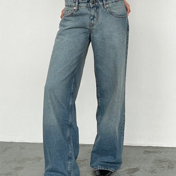 Low Rise Roomy Jeans in Vintage Bleach