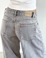Roomy Extra Wide Low Rise Jeans in Grey Wash - Image 3