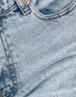Mid Rise Slim Parallel Jeans in 80's Light Wash - Image 8