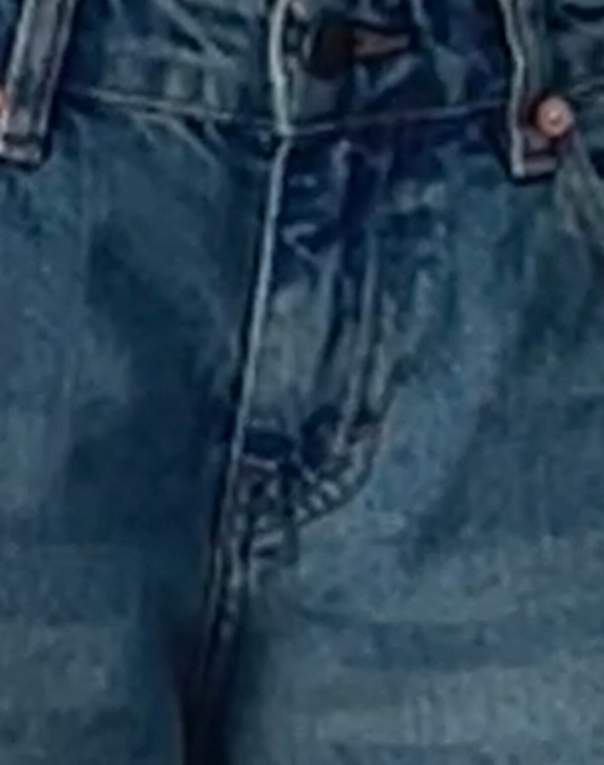 Roomy Extra Wide Low Rise Jeans in Vintage Blue Green - Image 6