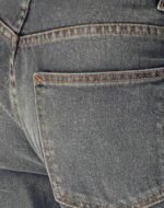 Roomy Extra Wide Low Rise Jeans in Grey Used Bleach - Image 5
