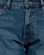 Mid Rise Slim Parallel Jeans in Mid Blue Used - Image 6